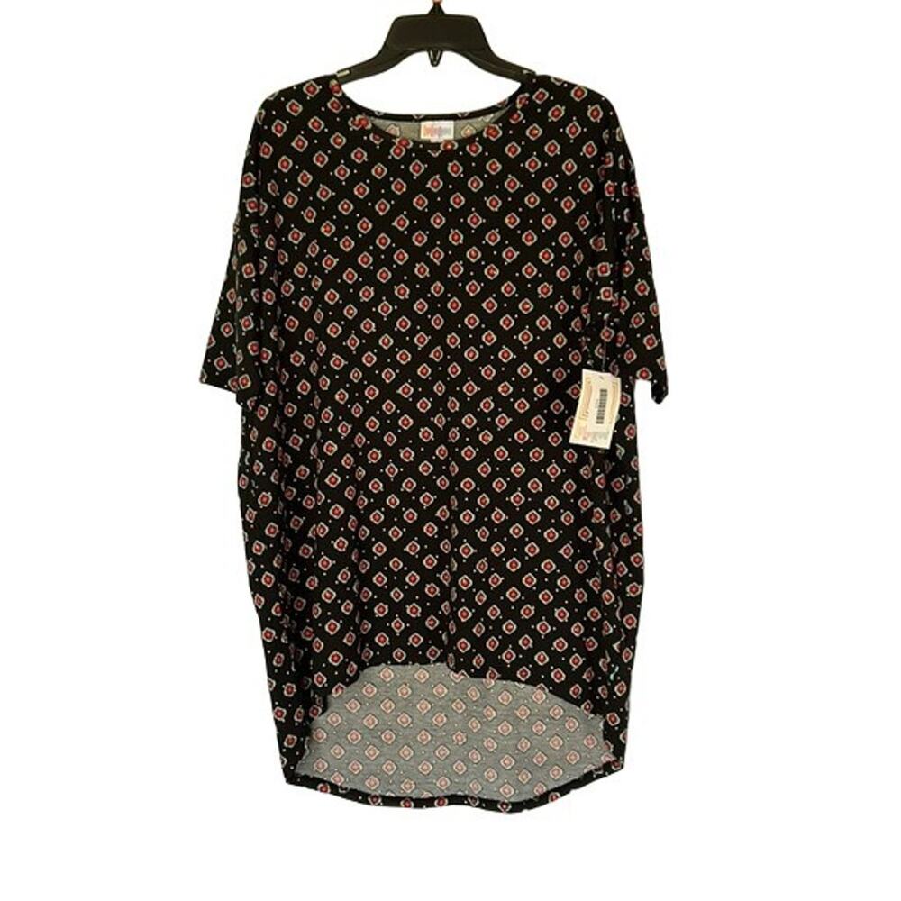 S Tunic Hi Low Blouse Southwestern Polk Dot Black NWT LuLaRoe Irma Casual Top
